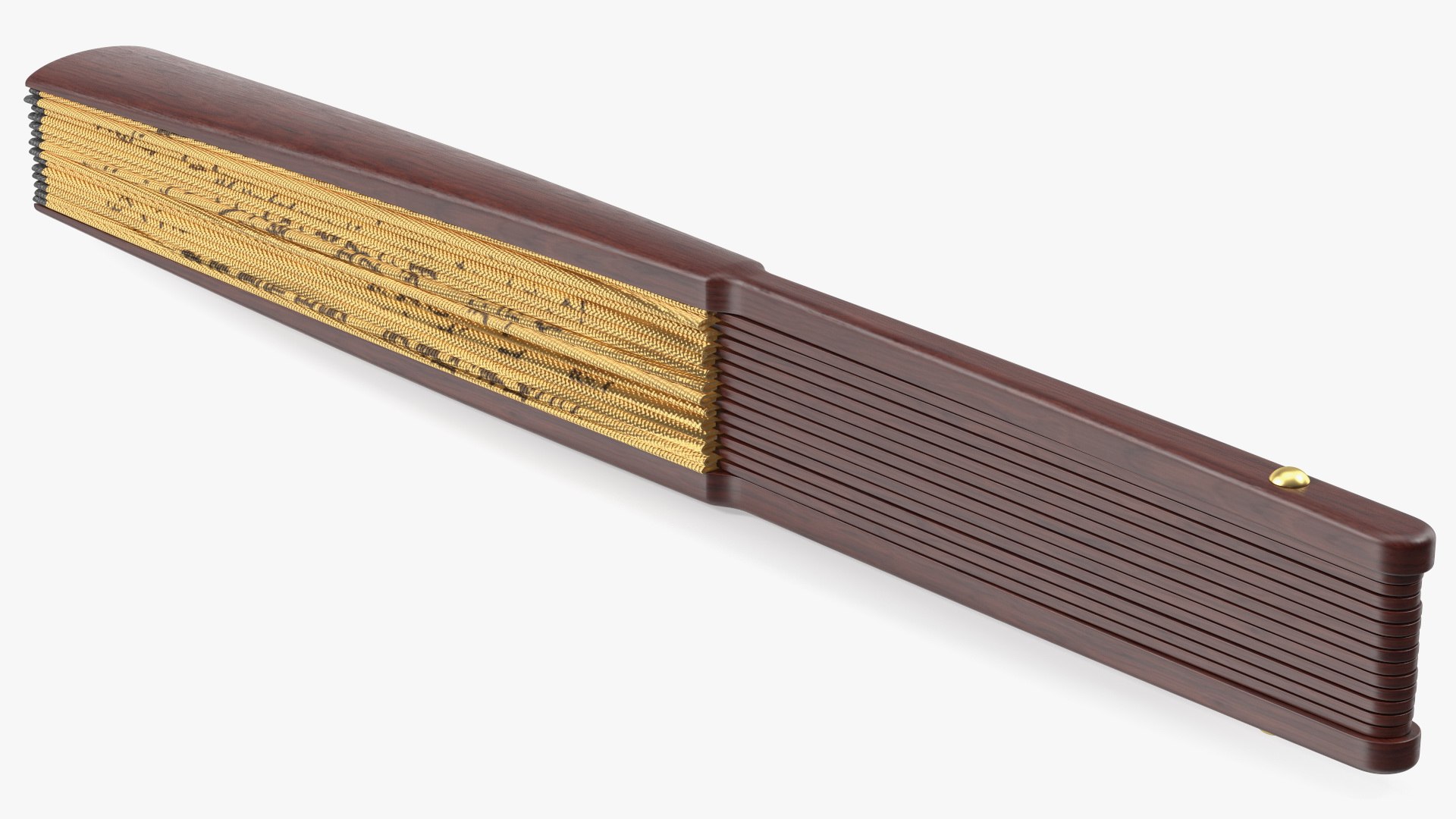 Traditional Chinese Fan Folded 3D model preview
