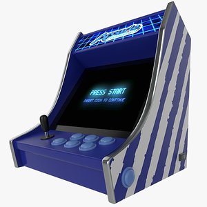 3D model classic bartop arcade games
