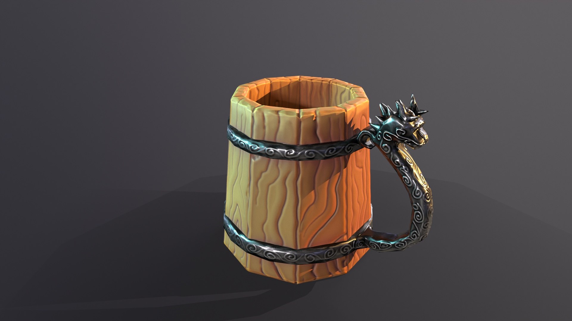 Lowpoly tavern viking beer mug stylized game asset 3D model https://p.turbosquid.com/ts-thumb/1c/iA0QNa/Jh/02_006/jpg/1654262173/1920x1080/fit_q87/e73392f709110decc89ed2dbd032389c2440a786/02_006.jpg