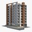 Conjunto de 4 edificios de apartamentos 10