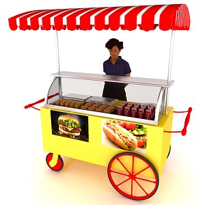 3D Street Food 4K model