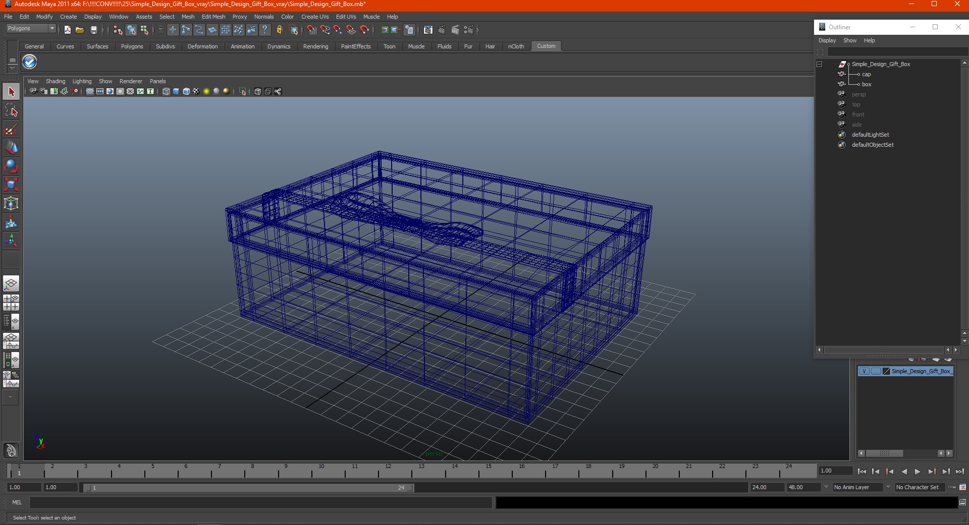 3D simple design gift box - TurboSquid 1509541