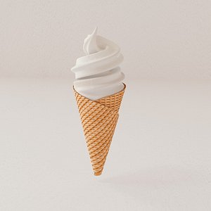 3D ice cream cone