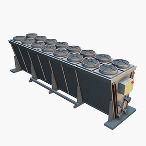 Chiller 3D Model - Industrial Cooling Tower