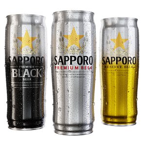sapporo premium cans beer 3D model
