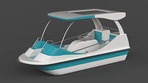 Fiberglass Pedal Boat 3D model