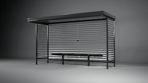 3D Bus Stop model