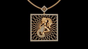 square woman tpendant