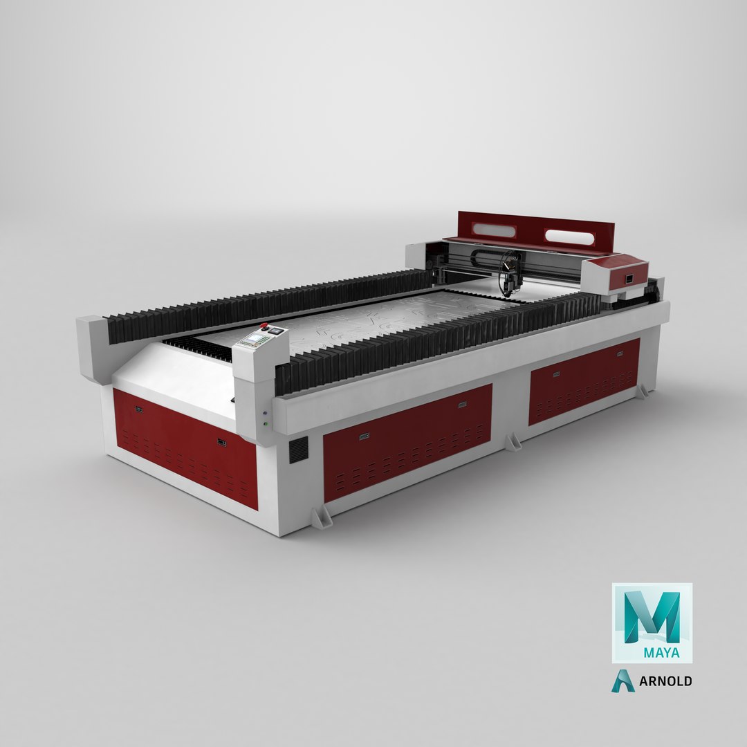Red CNC Laser Cutting Machine with Aluminum Sheet model https://p.turbosquid.com/ts-thumb/1d/2M69oB/AT/stemcell_maya_arnold_render/png/1745855564/1920x1080/fit_q87/c579043360c4e32d482960419055676f6a88dfec/stemcell_maya_arnold_render.jpg