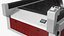 Red CNC Laser Cutting Machine with Aluminum Sheet