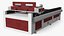 Red CNC Laser Cutting Machine with Aluminum Sheet