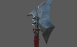 Battle Axe High Poly Game Ready 3D model