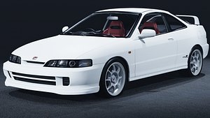 1995 Honda Integra Type R 3D Model The FWD Perfection 3D model