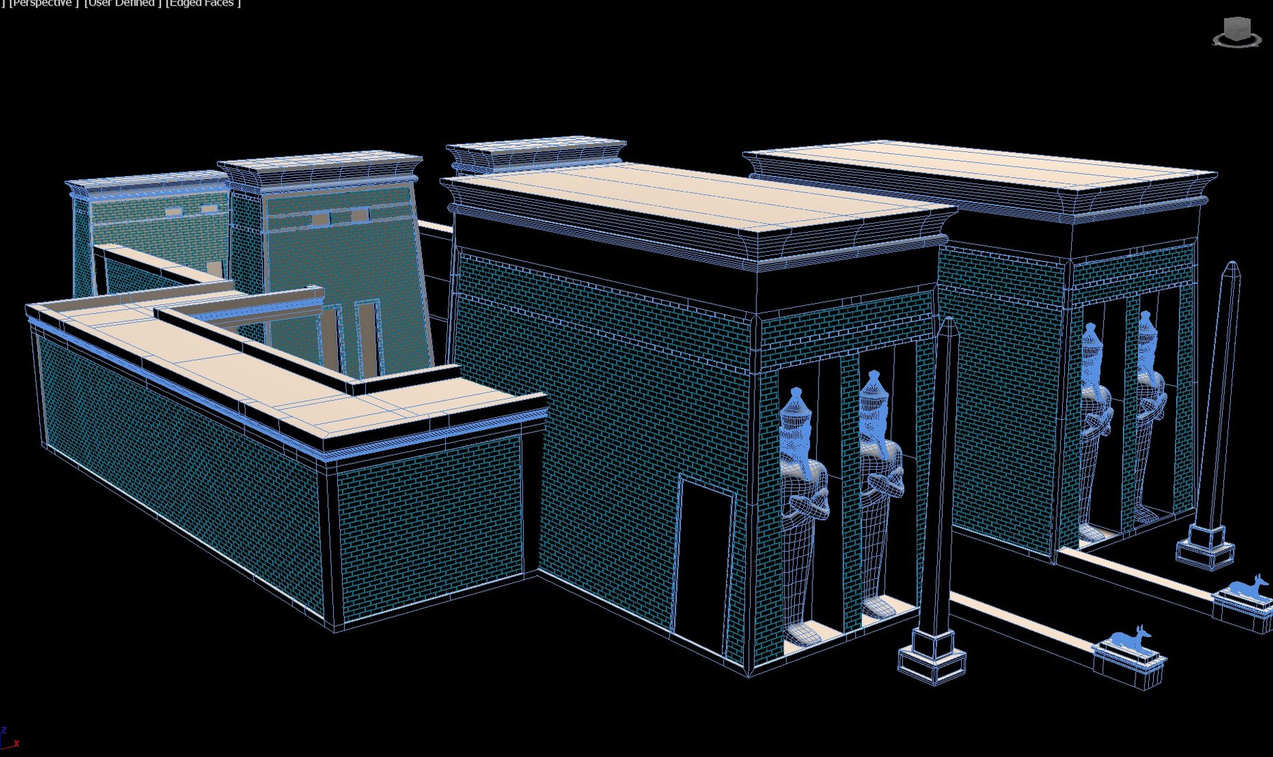 Egypt Pyramid Architecture Model - TurboSquid 2251240