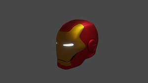 iron man helmet 3D model