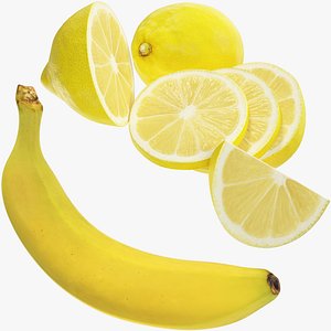 Banana and Lemons Collection V1 3D model