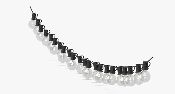 3d string lights model