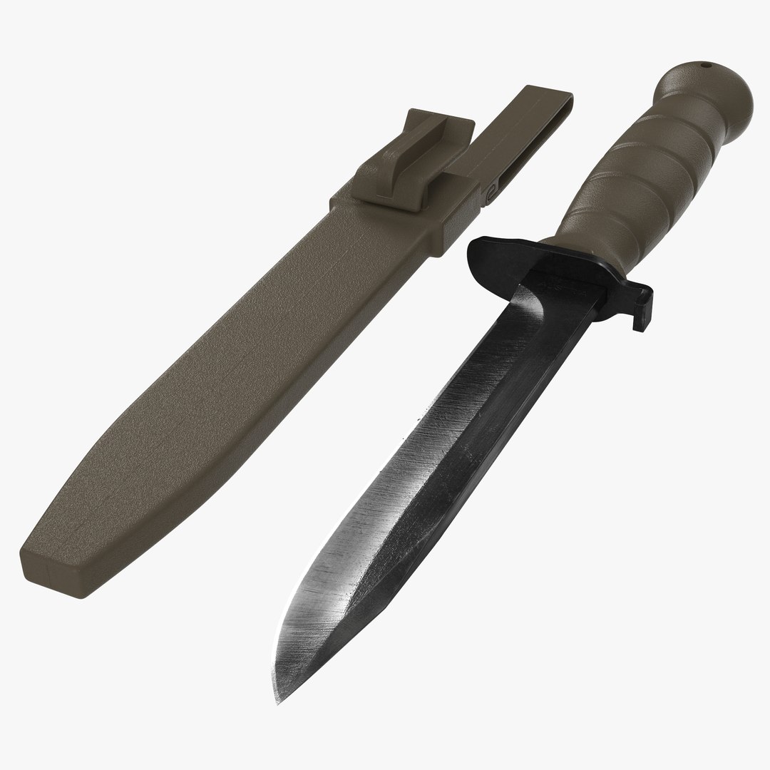 Military Field Knife 3D Models Set 3D model preview