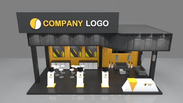 3D booth 5x10 floor - TurboSquid 1769622