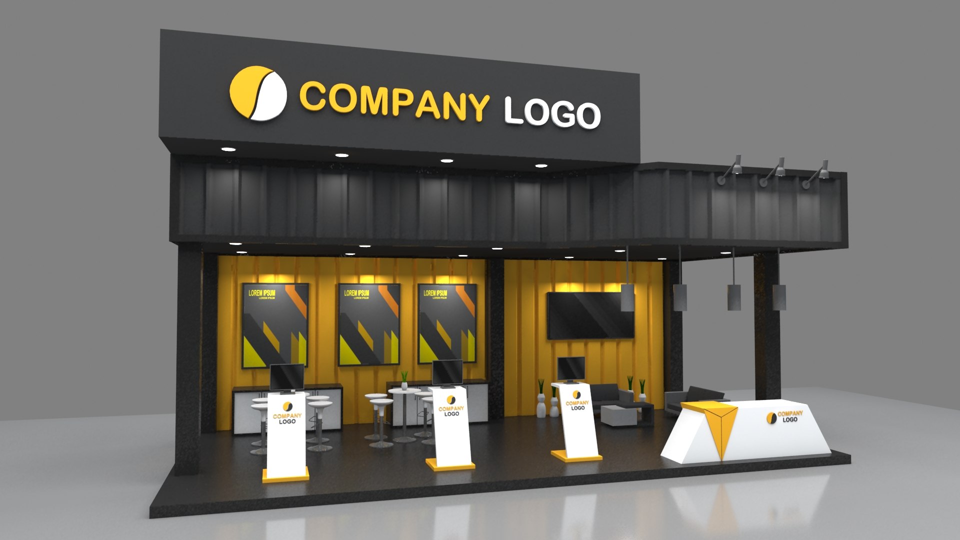 3D Booth 5x10 Floor - TurboSquid 1769622