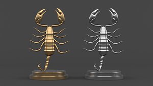 3D Scorpion Trophy model