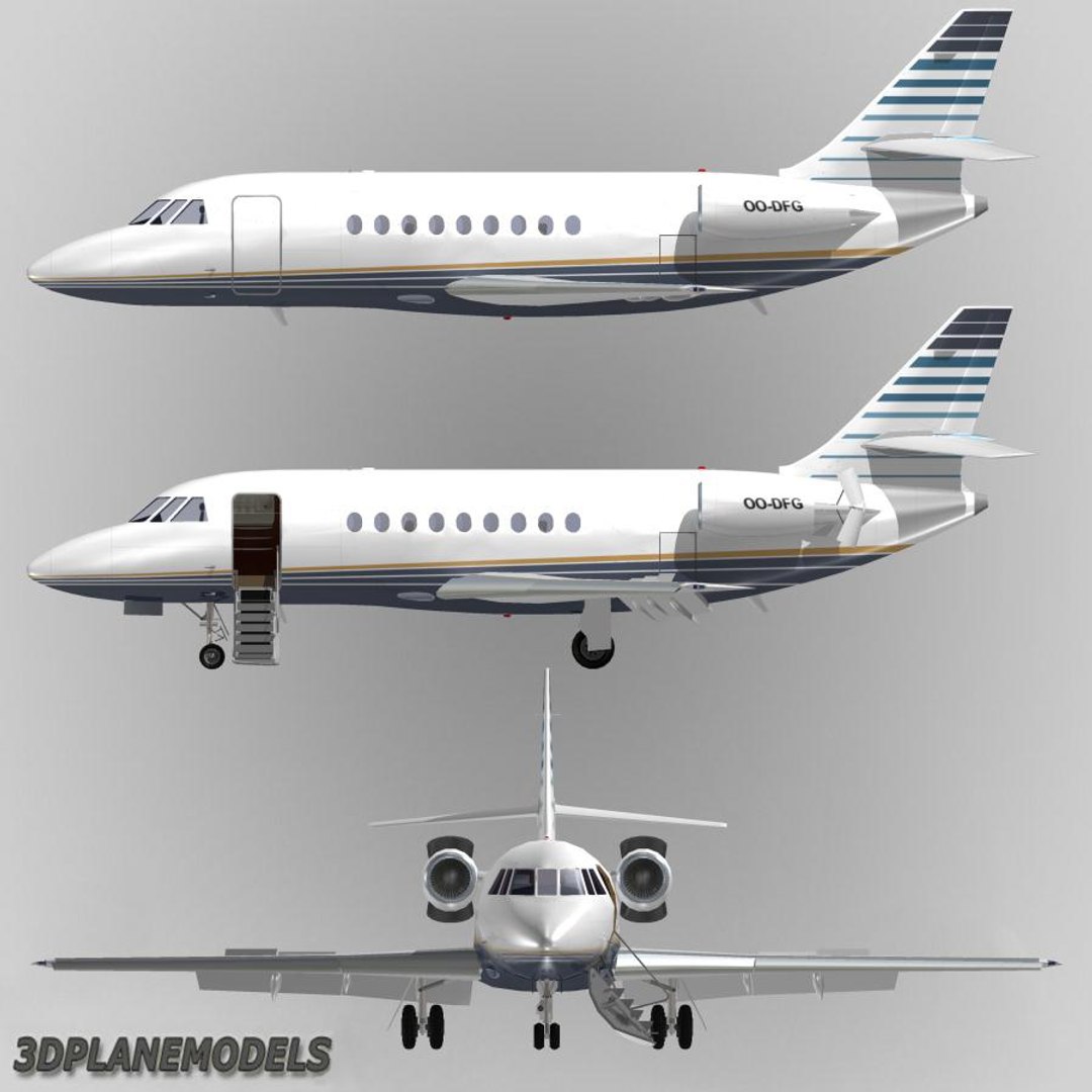 Dassault Falcon Business Jet 3d Model