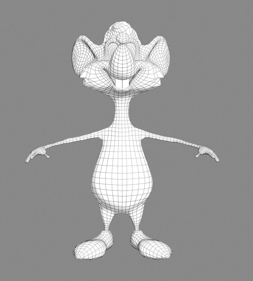 cartoon mouse 3d model