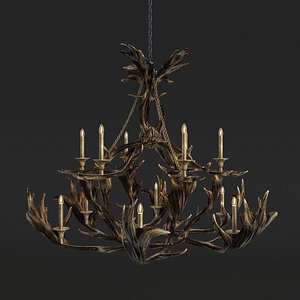 3ds max faux chandelier theodore alexander