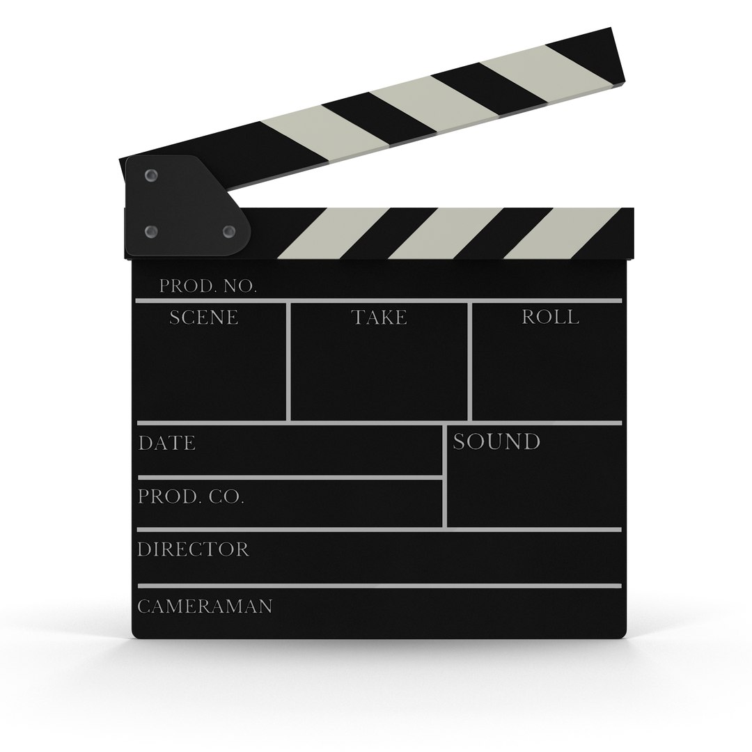 3D Model Clapperboard Clapper Board - TurboSquid 1240567