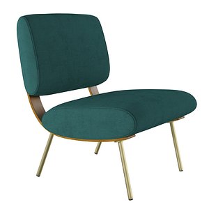 3D Model Cahn Cocktail Lounge Chair - TurboSquid 1830253