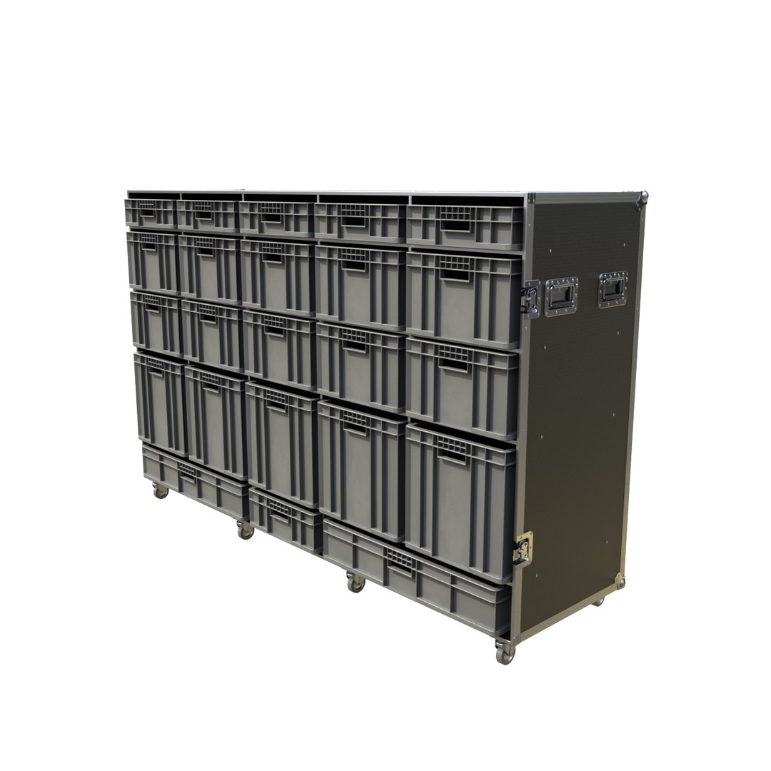 Large Euro Container Storage Case 1 3D Model - TurboSquid 2199523