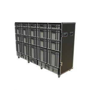 Large Euro Container  Storage Case 1 3D model