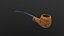 Smoking Pipe AR VR PBR Lowpoly mit spielbereitem Spiel