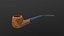 Smoking Pipe AR VR PBR Lowpoly mit spielbereitem Spiel