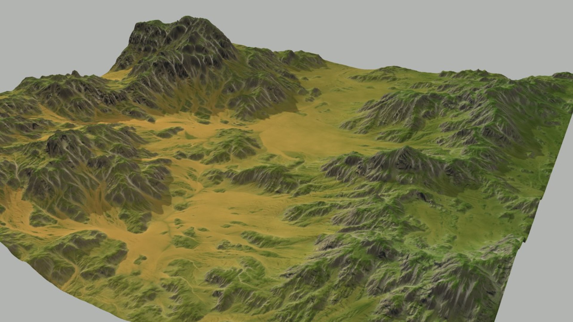 Terrain Realistic 3d Model