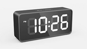 Modern Digital Alarm Clock LED Electronic Desk Clock model