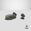 Mossy Stone Mount Set