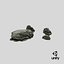 Mossy Stone Mount Set