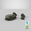 Mossy Stone Mount Set