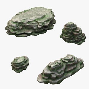 Mossy Stone Mount Set