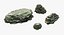 Mossy Stone Mount Set