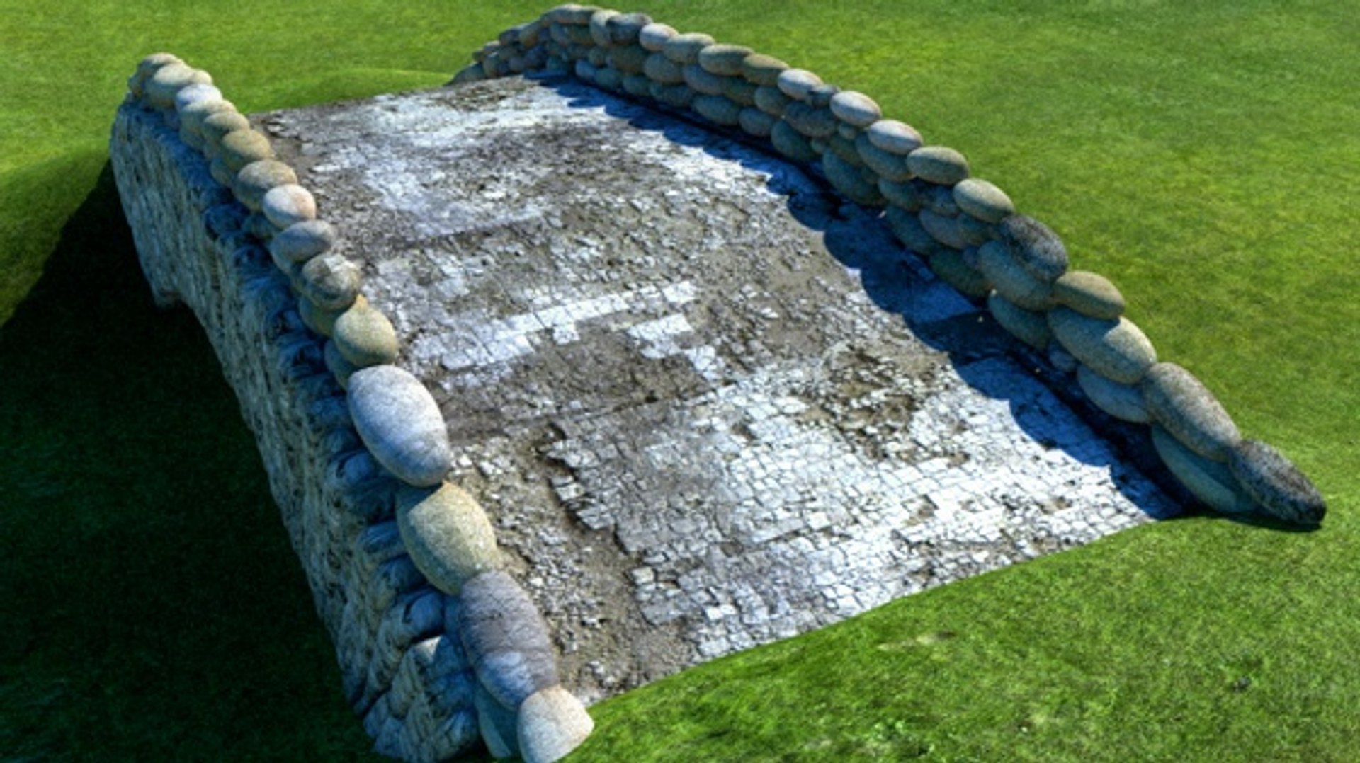 3d stone bridge model