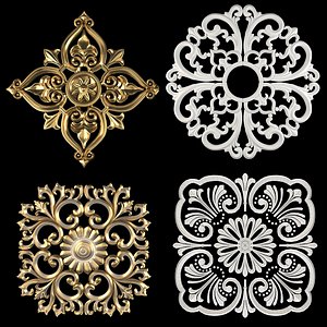 3D Decorative Wall Rosettes 10