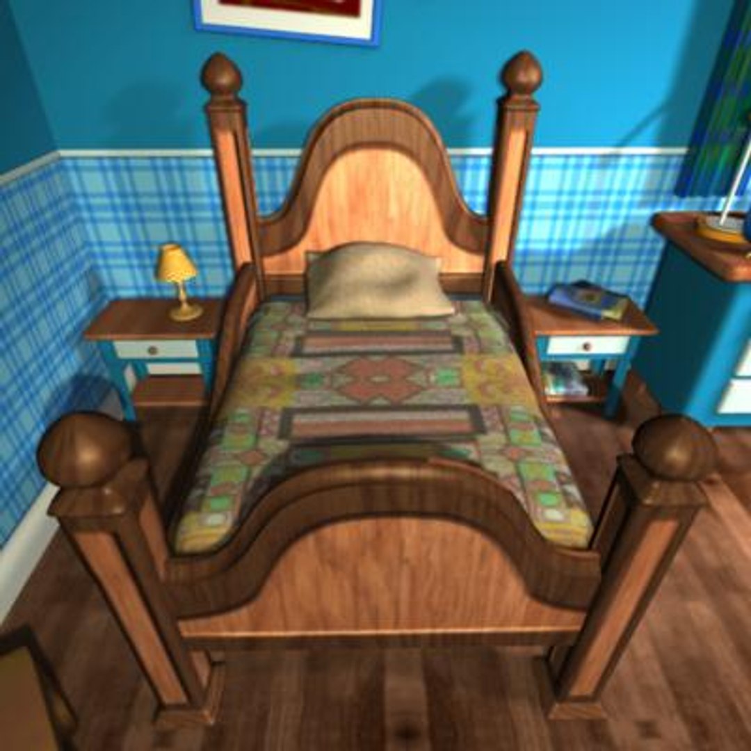 Maya Bed Walk Animation Skinned