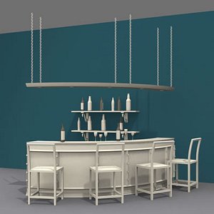 3dsmax bar interior