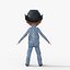Cartoon Cowboy Rigged