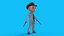 Cartoon Cowboy Rigged