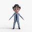 Cartoon Cowboy Rigged