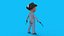 Cartoon Cowboy Rigged