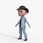 Cartoon Cowboy Rigged